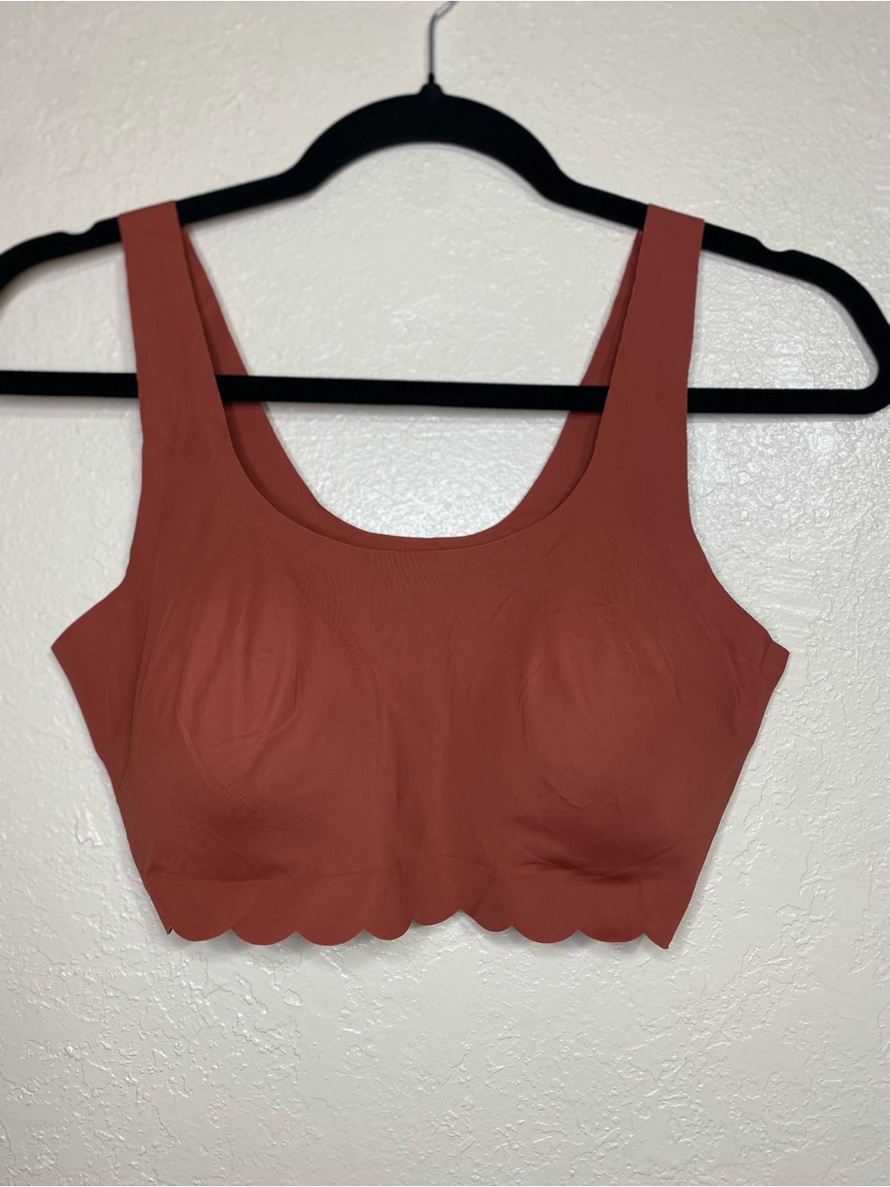 No Boundaries Rust Scalloped Edge Bralette